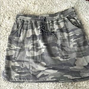 Green Camouflage Women's Skirt